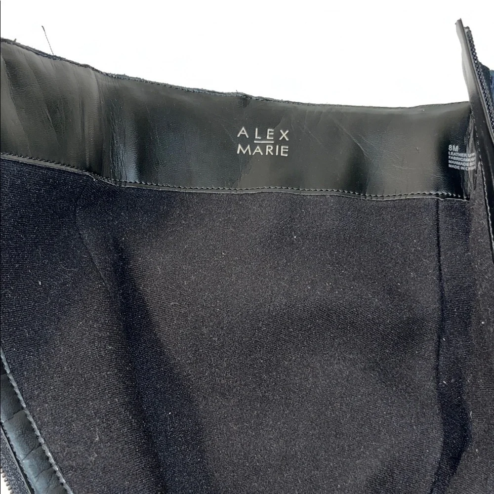 Alex Marie Black Over the Knee   Boots used good condition